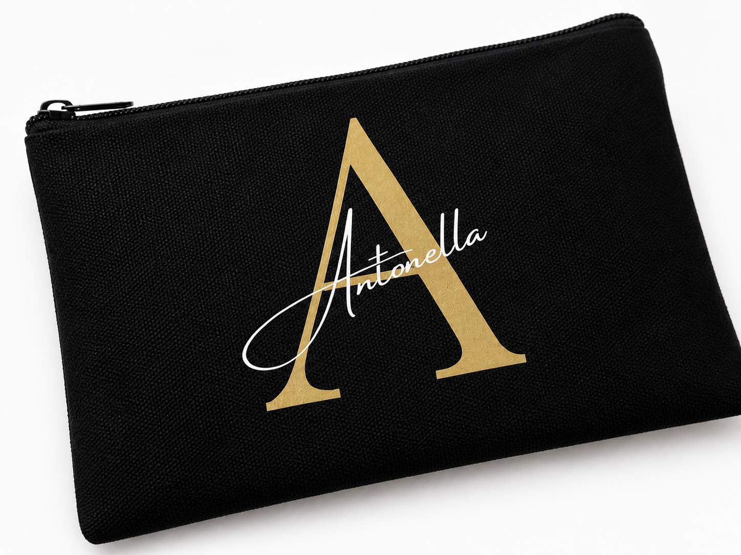 Personalisierte Kosmetiktasche mit Initiale & Name