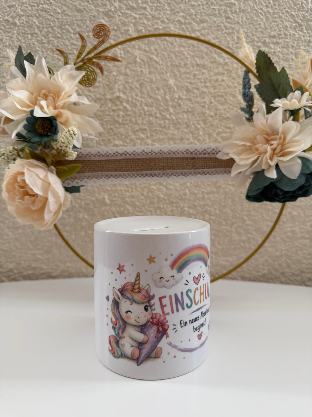 Spardose Einschulung Einhorn – Ein neues Abenteuer beginnt
