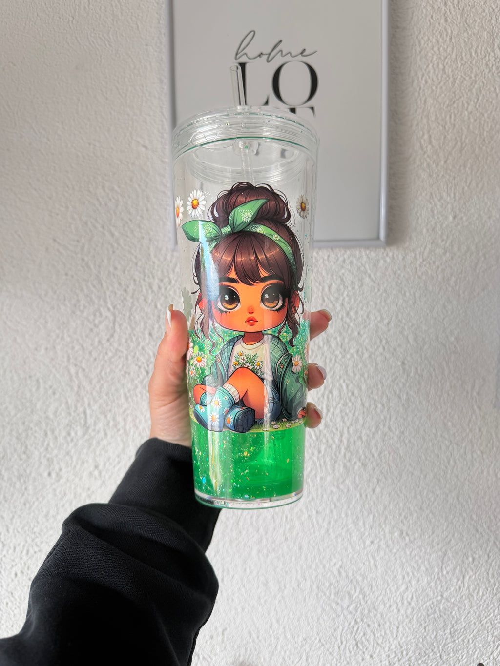 Daisy Girl Lava Snowglobe Becher – 24 oz