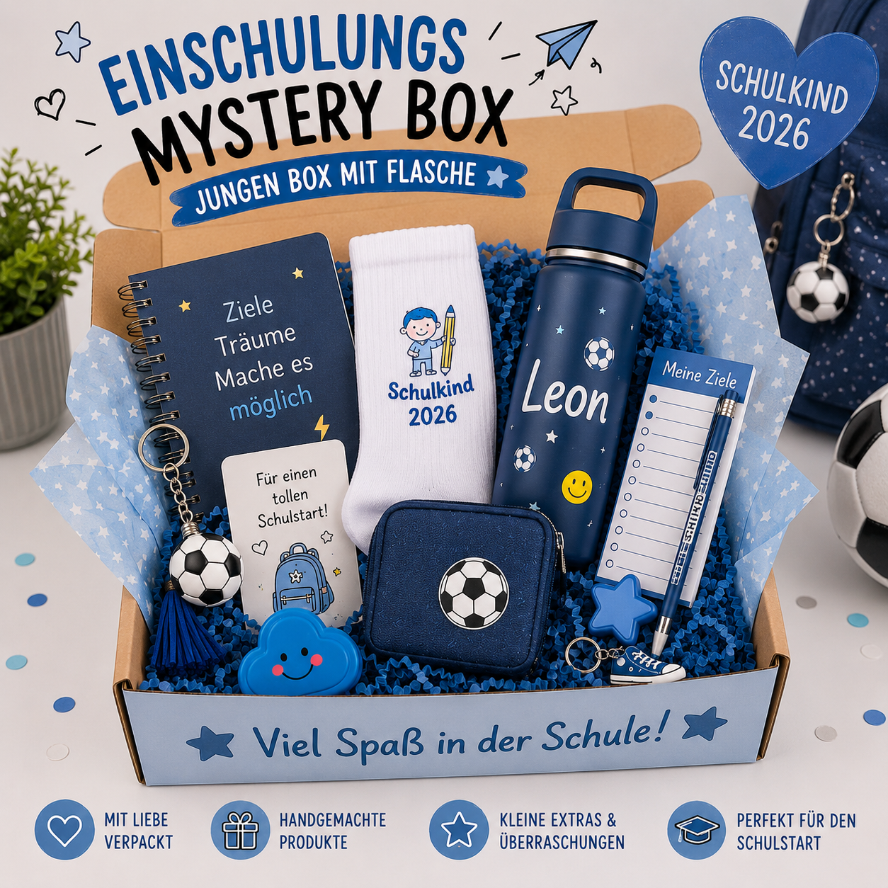 Einschulungs Mystery Boxen 2026 für Mädchen & Jungen