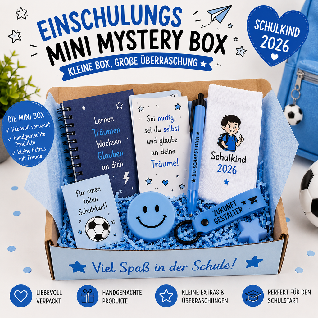 Mini Einschulungs Mystery Boxen für Mädchen & Jungen