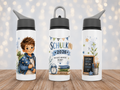 Schulkind 2026 Trinkflasche für Jungen | 600 ml Aluminiumflasche zur Einschulung