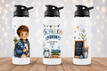 Schulkind 2026 Trinkflasche für Jungen | Optional mit Namen | 750 ml Aluminiumflasche