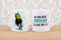 Schildkröten Tasse „Ich bin nicht arrogant, ich habe nur Recht“ | Herzhenkel Keramiktasse